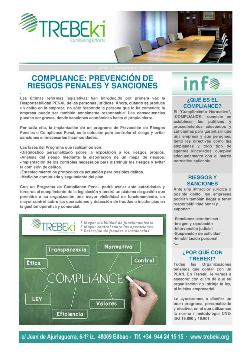Compliance Comunicación Trebeki Responsabilidad Penal Empresas